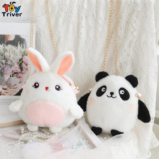 Mini Bag Panda Rabbit Plush Toys - Plushies