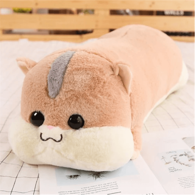 Long Hamster Stuffed Plush Pillow - Plushies