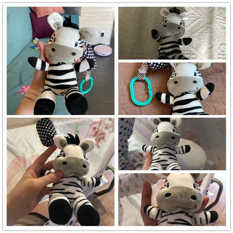 Baby Rattle Toys Cartoon Zebra - Plushies
