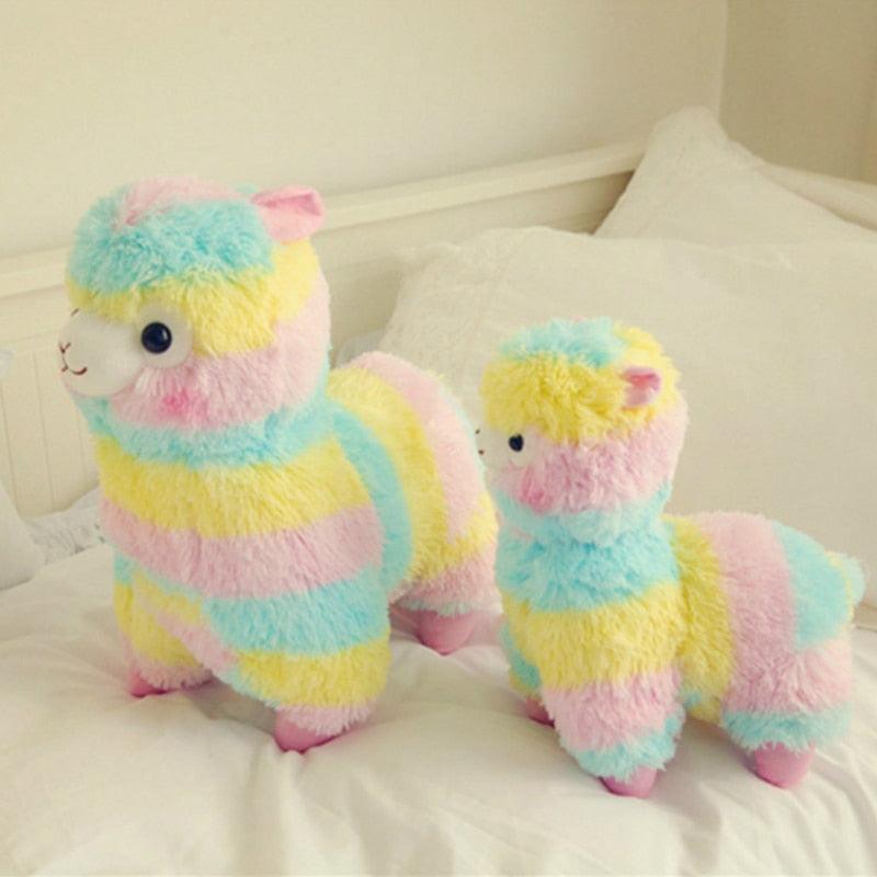 Rainbow Alpaca Plush Toy - Plushies