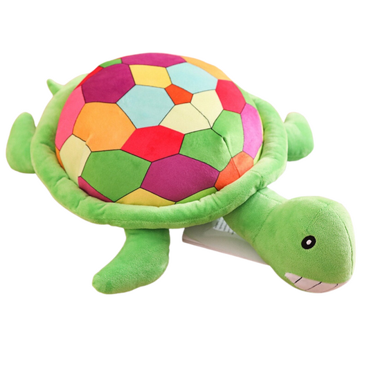 Smiling Rainbow Turtle Plushie - Plushies