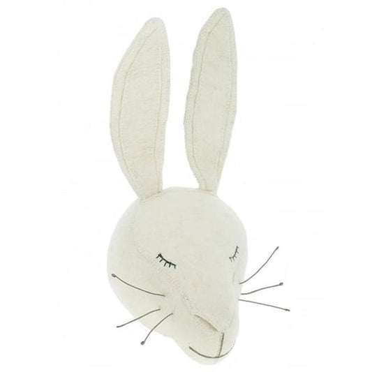Plush Bunny Rabbit Animal Trophy Head Wall Mounts - Plushies