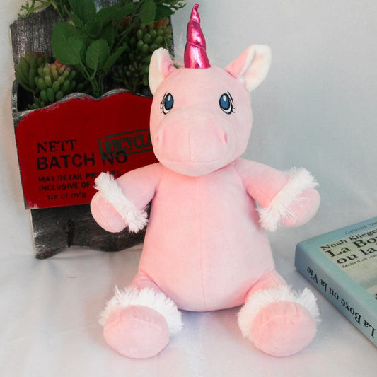 12" Soothing Pink Unicorn Plush Toy Doll - Plushies