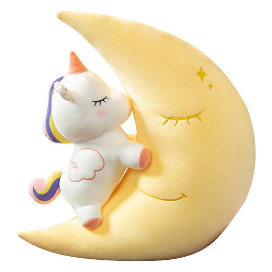 Cute Unicorn and Stuffed Moon Plush Toys - Plushies