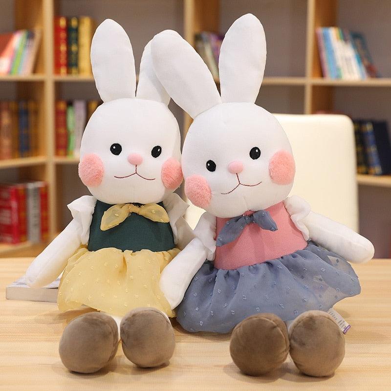 17.5" - 21.5"  Adorable Bunny Rabbit Plushy Toys with Clothes - Plushies