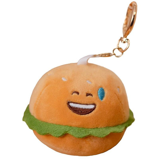 Kawaii Hamburger Keychain Plush Toy - Plushies