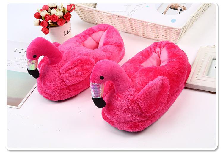 Flamingo plush slippers - Plushies