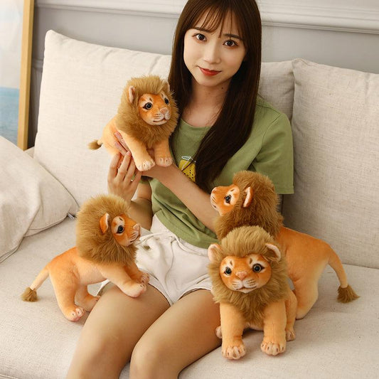 Sitting And Standing Lion Plush Toys - Plushies