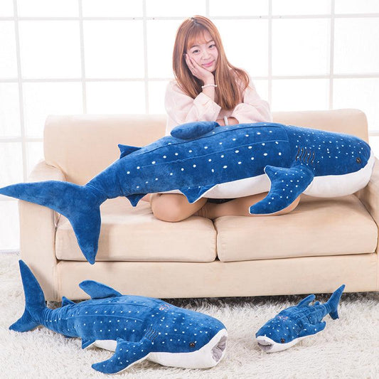 Giant Spotted Blue Whale Shark Soft Stuffed Plush Toy - Plushies