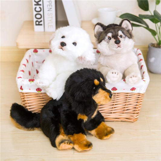 Realistic Dog And Wolf Plush Toys - Plushies