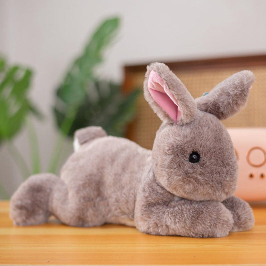 Realistic Furry Bunny Rabbit Plush Toy - Plushies
