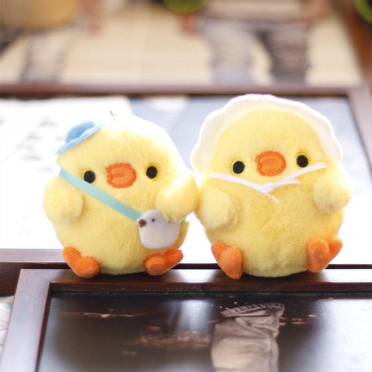 Cute Little Yellow Chicken Keychains - Plushies
