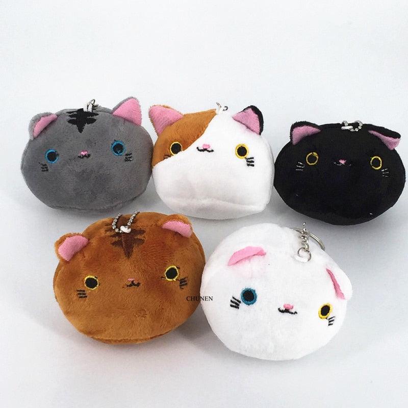 Multi Colors , New CAT Plush Toy Keychain - Plushies