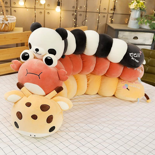 Colorful Animal Shaped Caterpillars Hug Pillows - Plushies