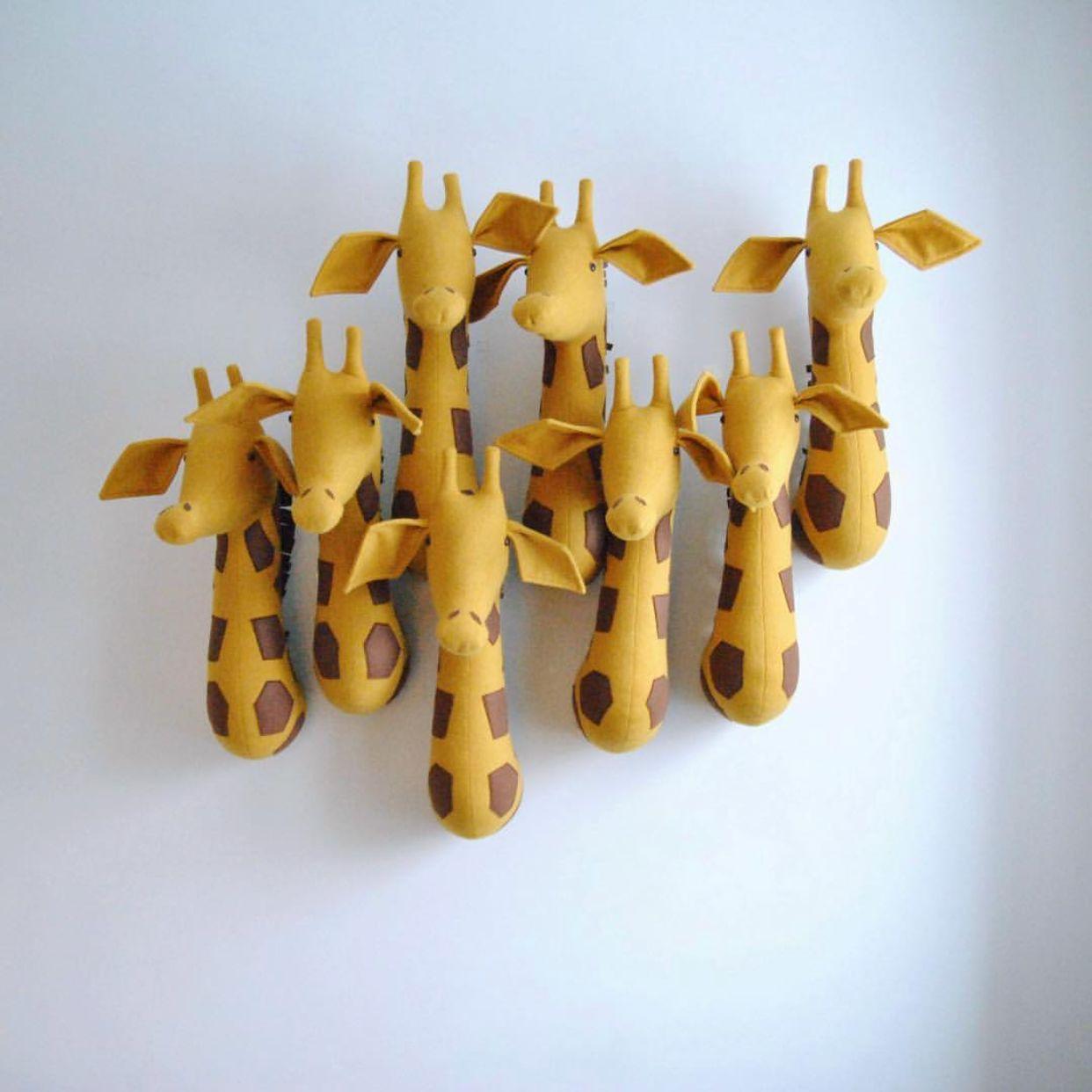 Plush Animal Trophy Head Wall Decor Stuffed Animals - Plushies