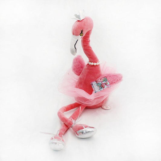 Princess Flamingo Plush Toy with Crown - Plushies