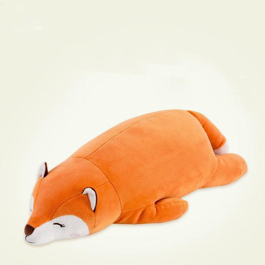 17.5" Lying Fox Plush Toy, Stuffed Animals - Plushies