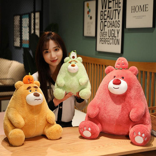 Cute Sitting Fruit Bear Plush Toys - Plushies
