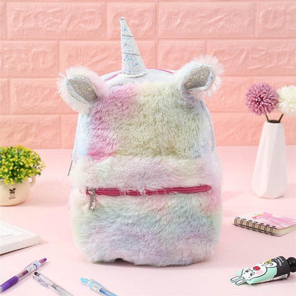 The Unicorn Sequins Kawaii Plush Backpack - Plushies