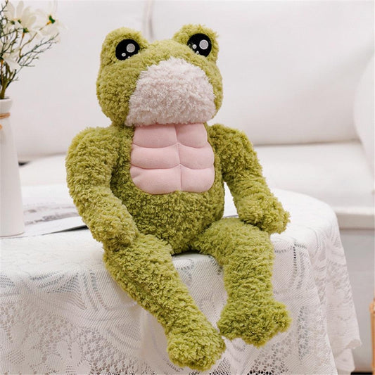 Funny Muscle Frog Plush Toy - Plushies