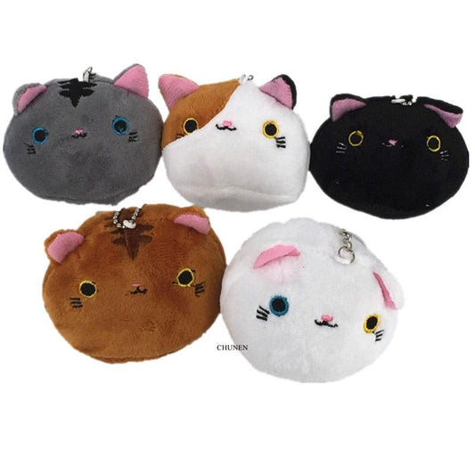 Multi Colors , New CAT Plush Toy Keychain - Plushies