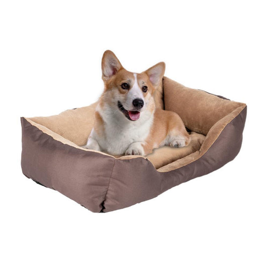 28" Large Size Pet Bed Dog Mat Cotton Brown - Plushies