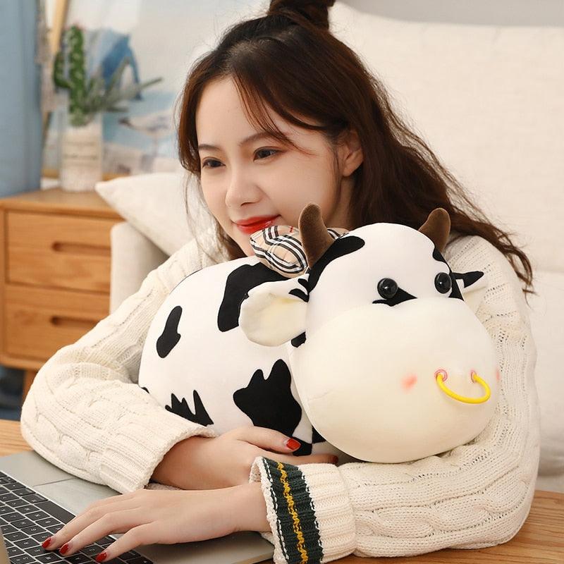 Cute Cow Plush Toy with a Nose Ring - Plushies