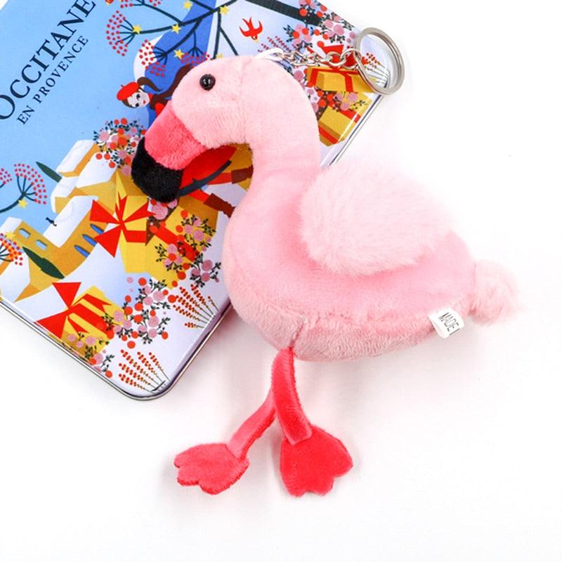 Cute Flamingo Plush Toy Keychain - Plushies