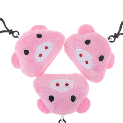 Plush Stuffed Mini Piggy Keychain - Plushies
