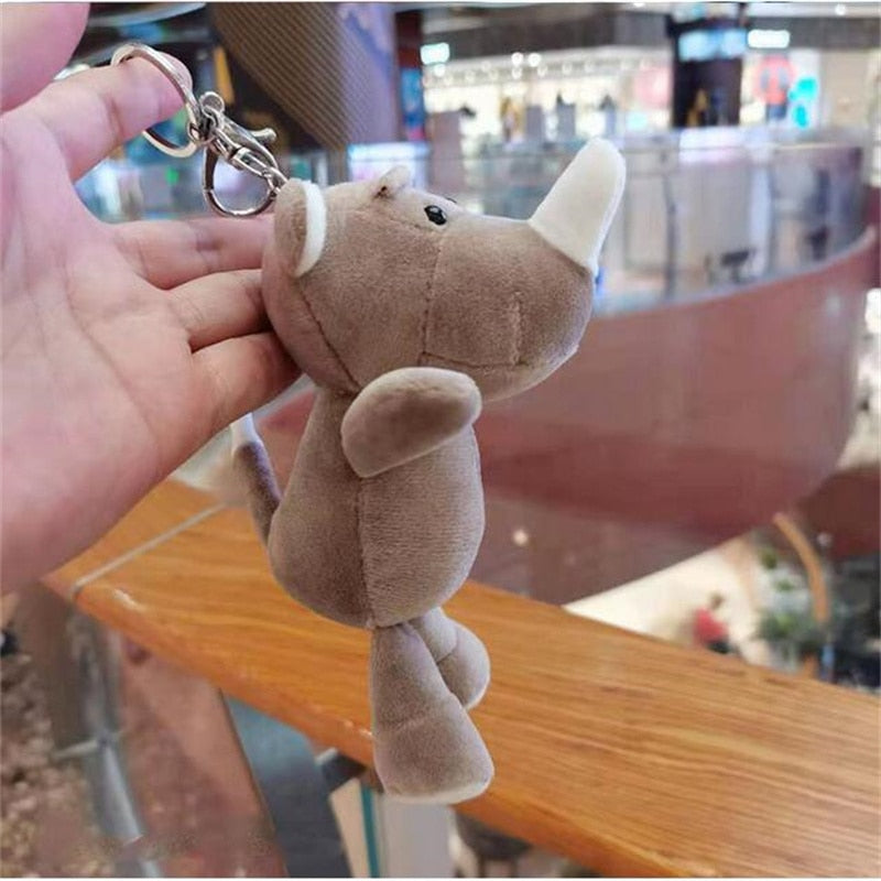 Super Cute Rhino Plush Keychains - Plushies
