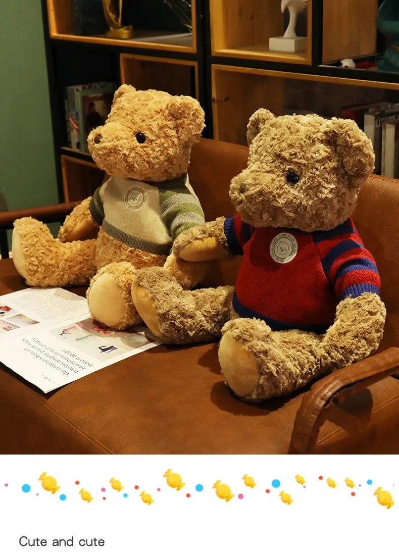 Sweatered Sweetheart Teddy Bear - Plushies