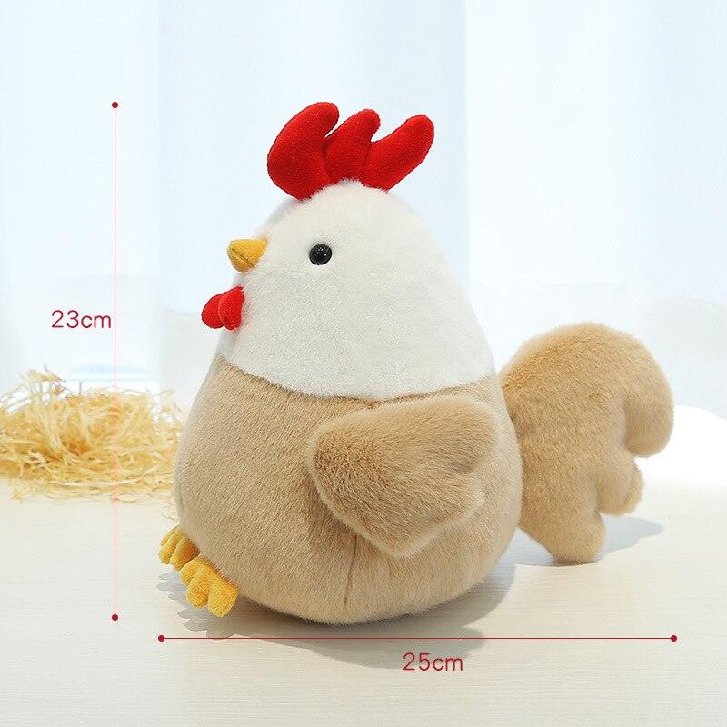 Super Cute and Soft Rooster Chicken Plush Toy - Plushies