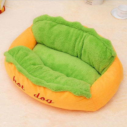 Hot Dog Shaped Pet Bed - Plushies
