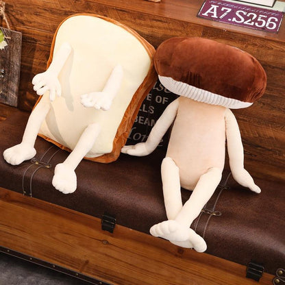 Bread with Arms and Legs Funny Plushy - Plushies