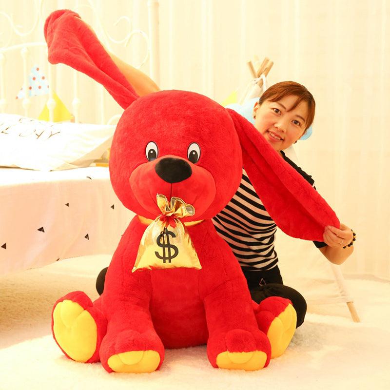 The Red Lucky Money Dog Plush Stuffed Toy - Plushies