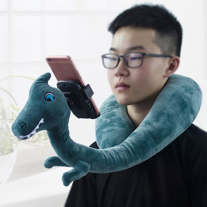 U Shape With Mobile Holder Neck Pillow - Plushies