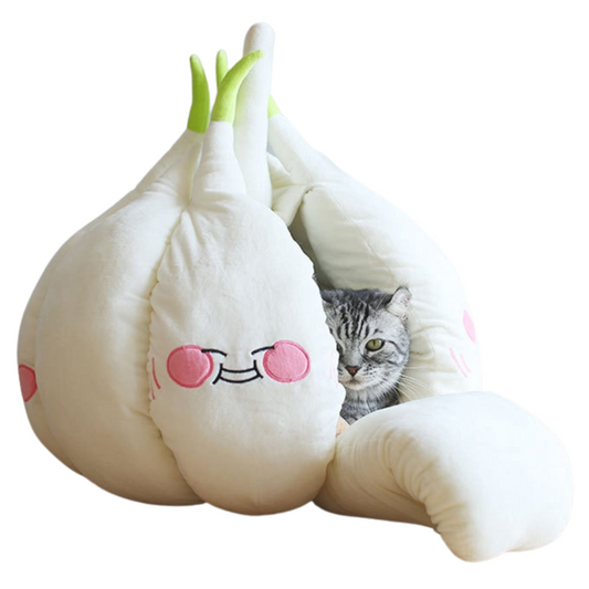 Funny Garlic Cat Bed - Plushies