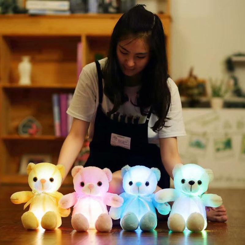 LuminousLight Up LED Colorful Glowing Teddy Bears - Plushies