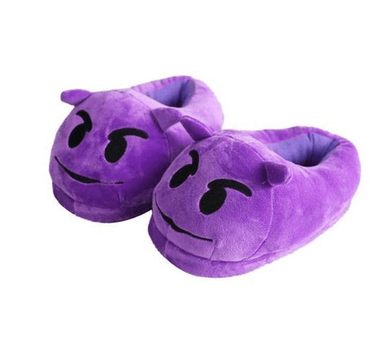 Emoji slippers qq expression cartoon plush - Plushies