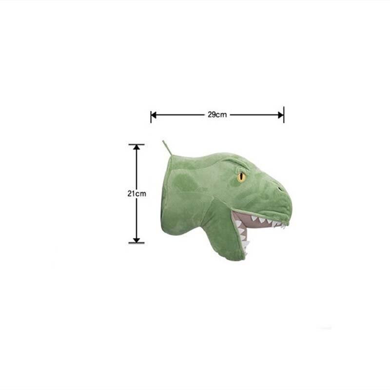 Animal Head Dinosaur Wall Decor (Various) - Plushies