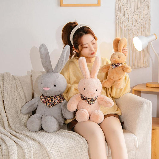 Sitting Long Eared Rabbit Stuffed Animal - Plushies