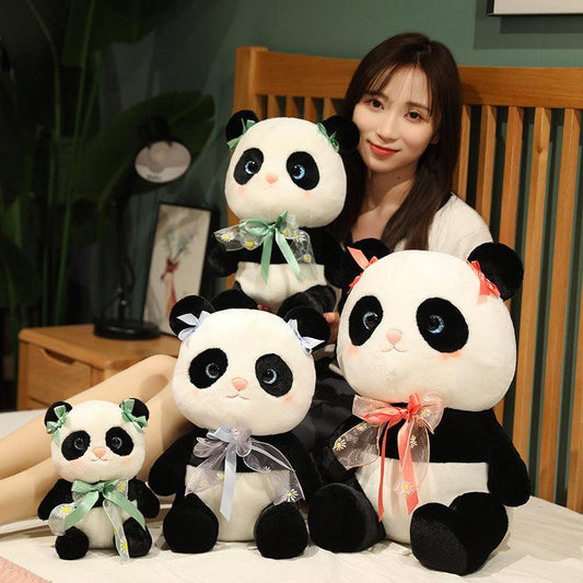 Kawaii Bow Panda Plush Toys - Plushies