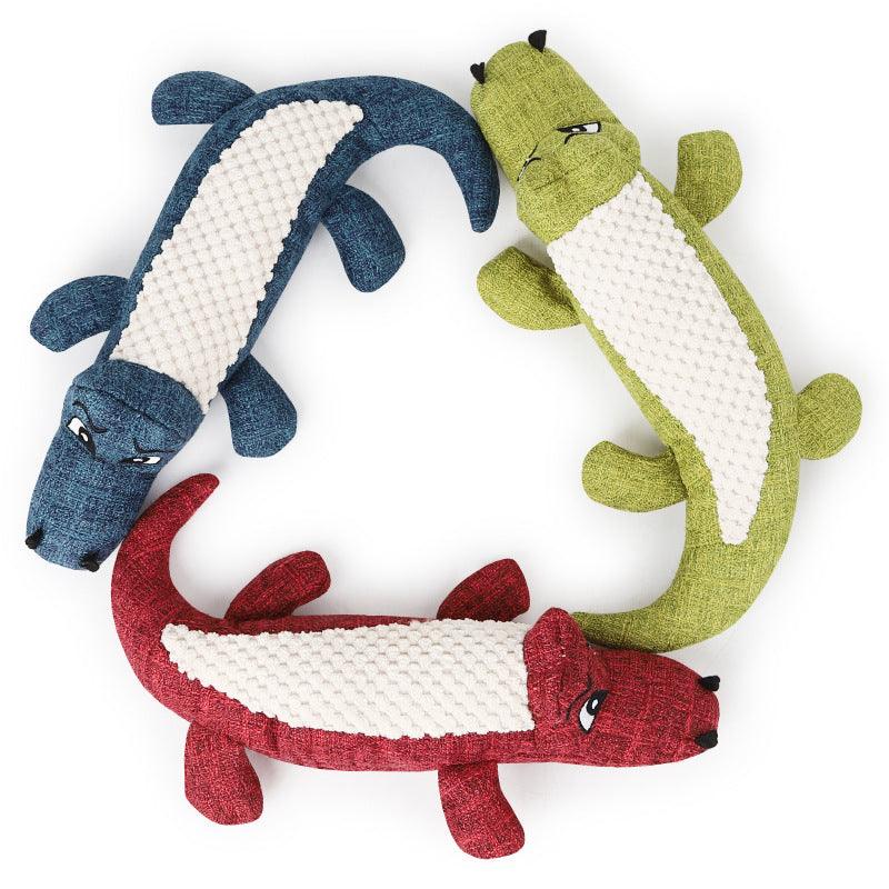 Crocodile Shaped Dog Chew Toys - Plushies