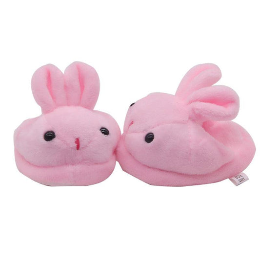 Creative Cute Children's Doll Plush Bunny Slippers - Plushies