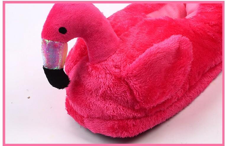 Flamingo plush slippers - Plushies
