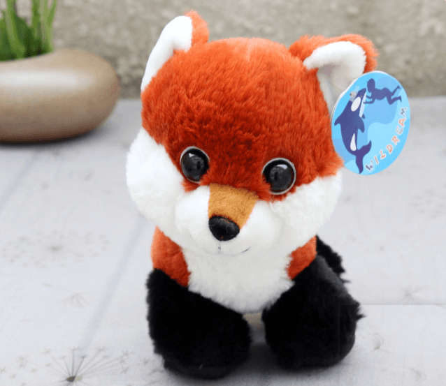 8" Red Fox Animal plush toy,  super cute fox doll - Plushies