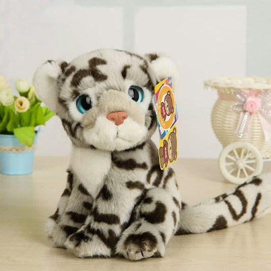 Lifelike Snow Leopard Plush Toy - Plushies