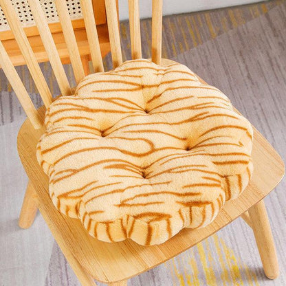 Tiger Biscuit Shape Seat Pillow - Plushies
