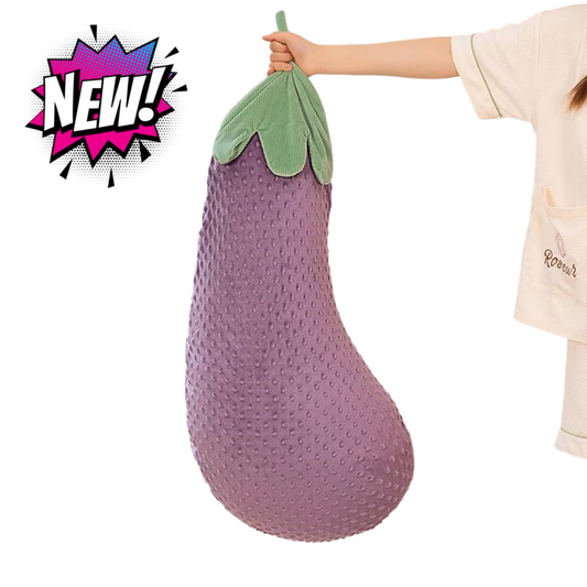 Kawaii Giant Eggplant Plush Toy - Plushies