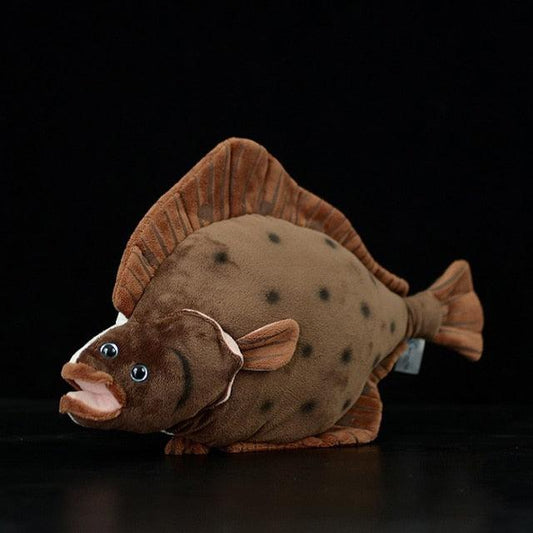 17"  Flounder Plush Toy,  Lifelike, Realistic Fish Plush Toys Stuffed Animal Dolls - Plushies